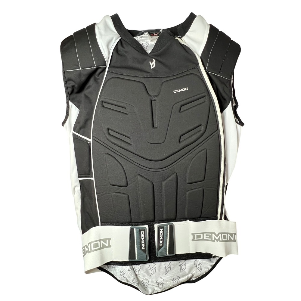 Demon Shield Vest Mens XL Black White DS5100 Protective Spine Guard Snowboard